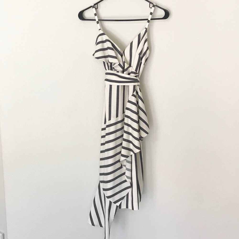 Chelsea 28 high low striped dress